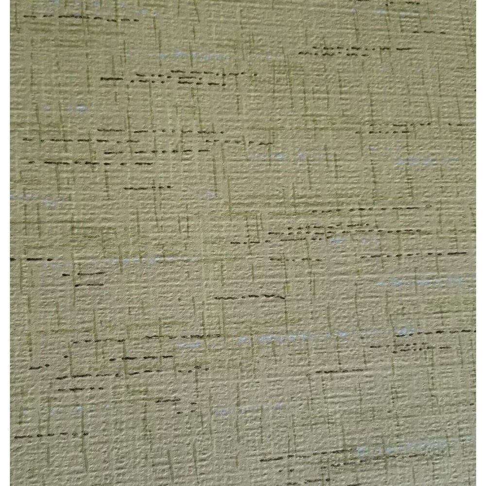 Vintage Wallpaper Sample Sheet 70s Green Design Camellia Craft Supply Dollhouse